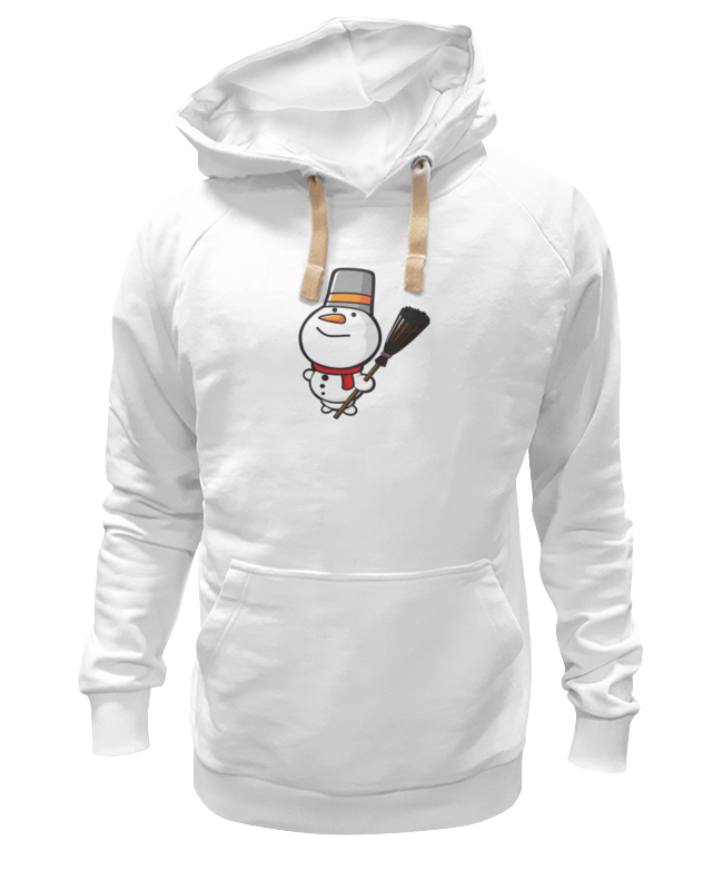 Printio Толстовка Wearcraft Premium унисекс Снеговик с метлой бандана труба бафф череп в красном шарфе