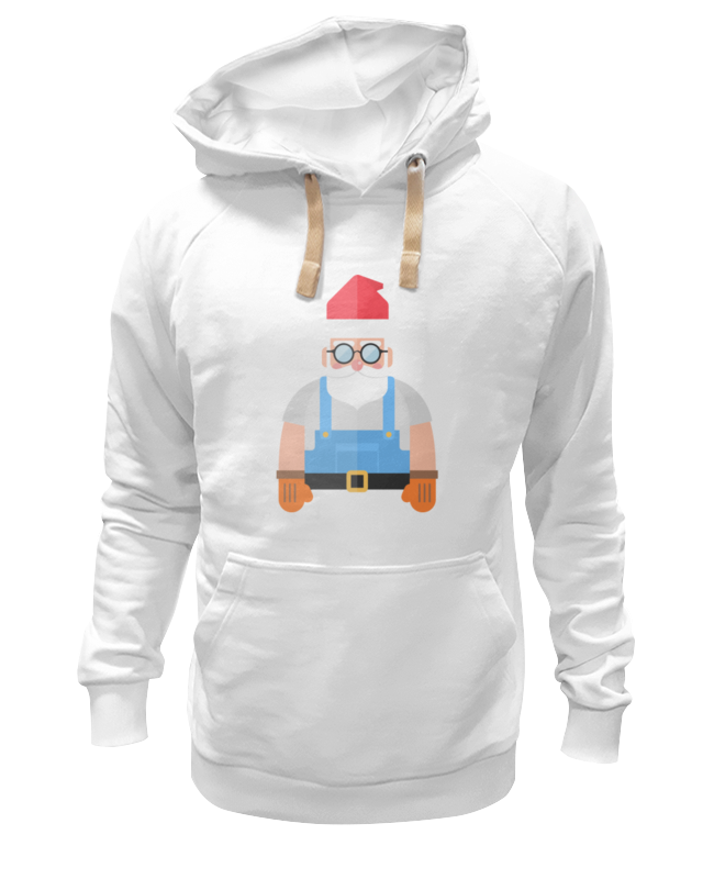Printio Толстовка Wearcraft Premium унисекс Дед мороз-строитель printio футболка wearcraft premium дед мороз строитель