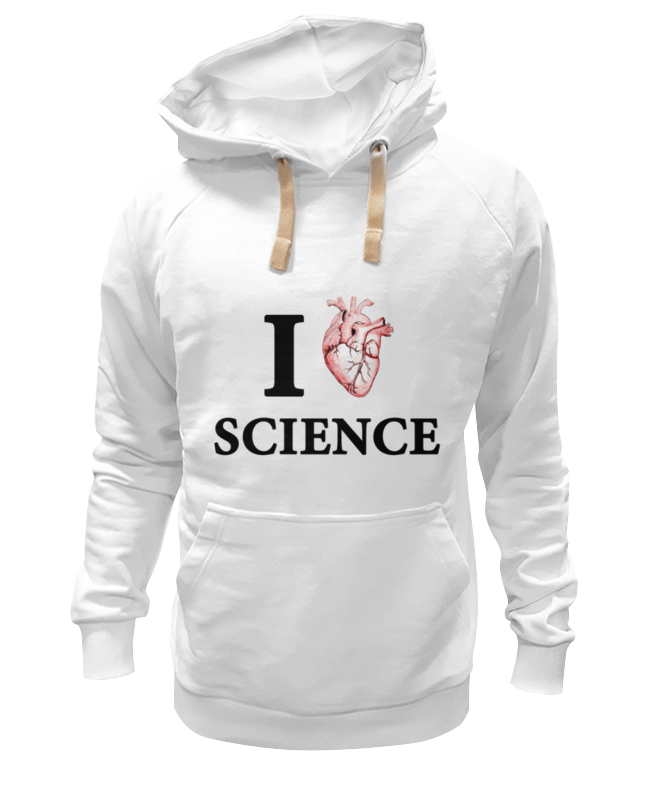 Printio Толстовка Wearcraft Premium унисекс I love science (я люблю науку) printio детская футболка классическая унисекс i love science я люблю науку
