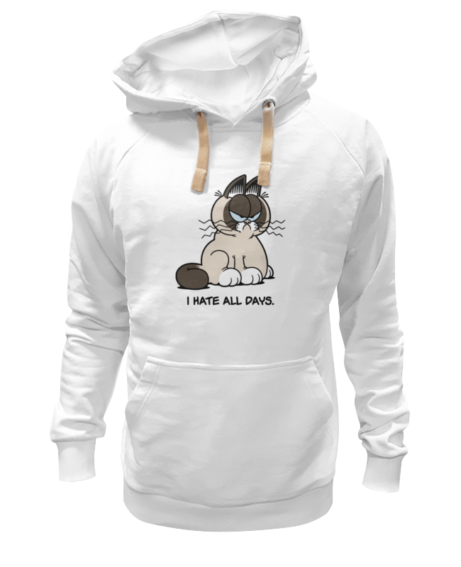 Printio Толстовка Wearcraft Premium унисекс Грустный кот (grumpy cat) printio футболка wearcraft premium грустный кот grumpy cat
