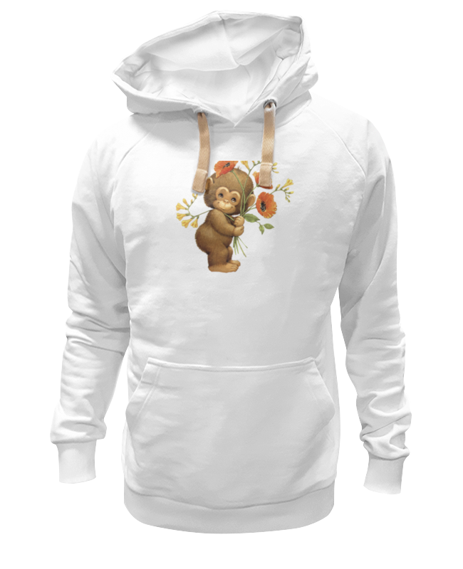 Printio Толстовка Wearcraft Premium унисекс Обезьянка с маком printio толстовка wearcraft premium унисекс обезьяна символ нового 2016 года