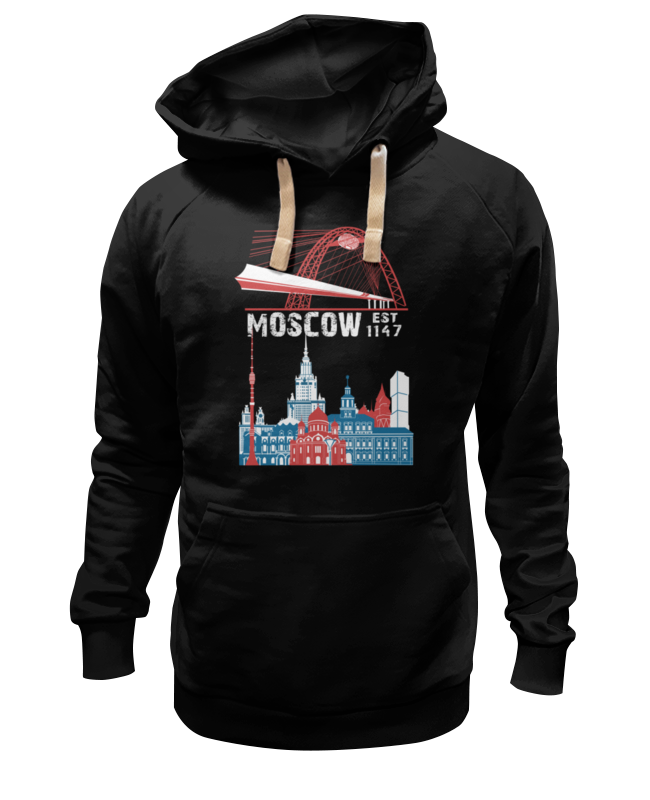 Printio Толстовка Wearcraft Premium унисекс Москва. moscow. establshed in 1147 (1) printio футболка wearcraft premium slim fit москва moscow establshed in 1147 1