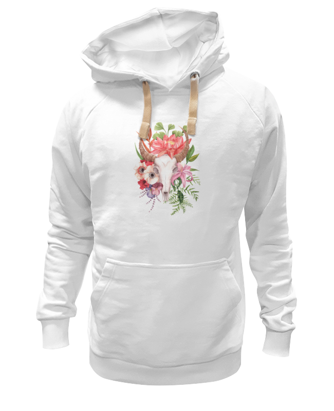 Printio Толстовка Wearcraft Premium унисекс Flower skull