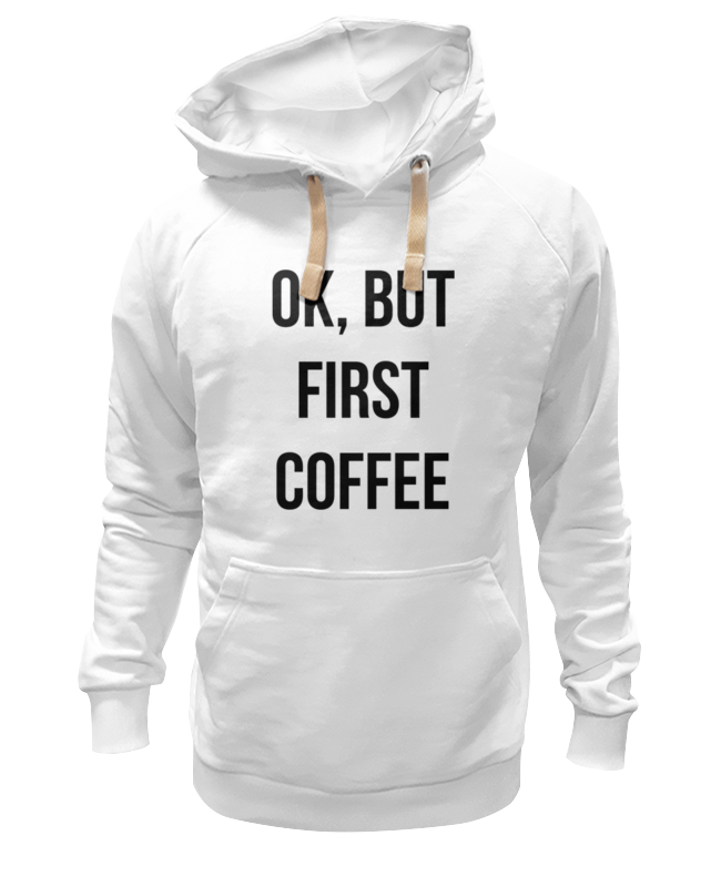 Printio Толстовка Wearcraft Premium унисекс Хорошо, но сначала кофе! printio футболка wearcraft premium хорошо но сначала кофе