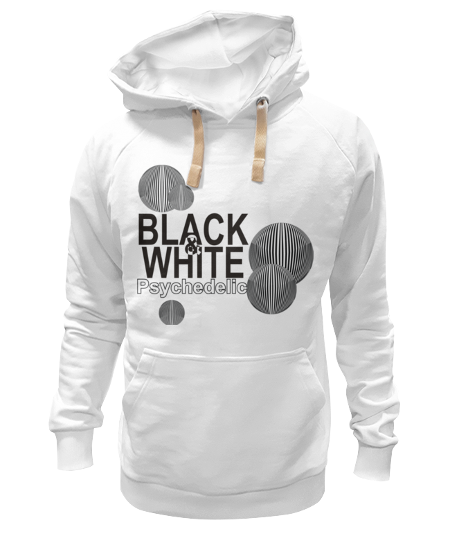 Printio Толстовка Wearcraft Premium унисекс Черно-белая психоделика. printio футболка wearcraft premium черно белая психоделика