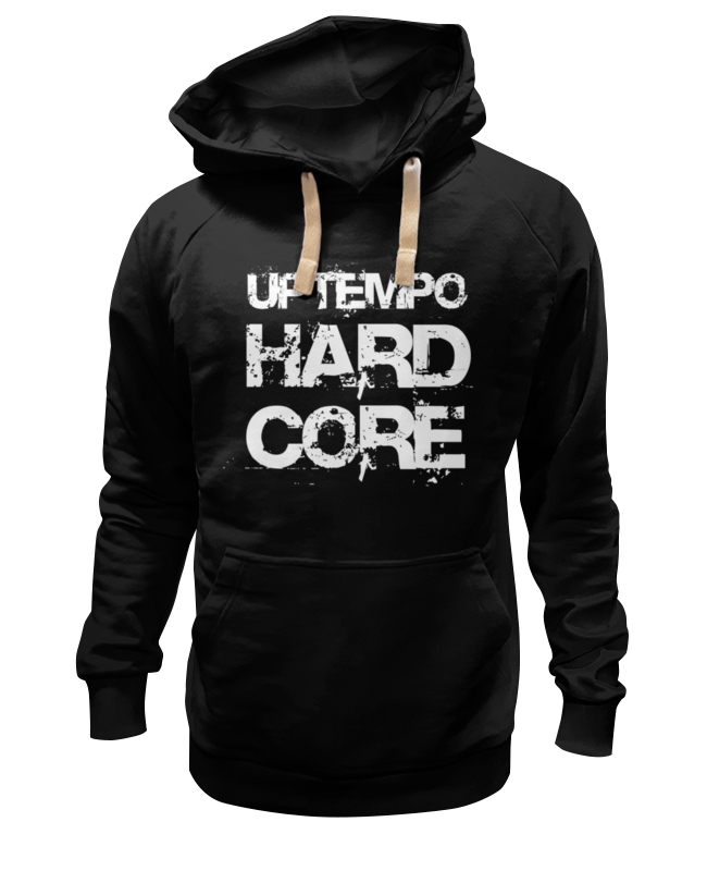 Толстовка Wearcraft Premium унисекс — цвет: ЧЁРНЫЙ, пол: МУЖ. Надпись на принте подчеркнет вашу принадлежность к любителям экстремального подстиля жесткой электронной музыки.