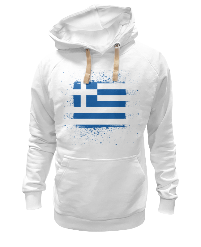 Printio Толстовка Wearcraft Premium унисекс Греческий флаг (гранж)