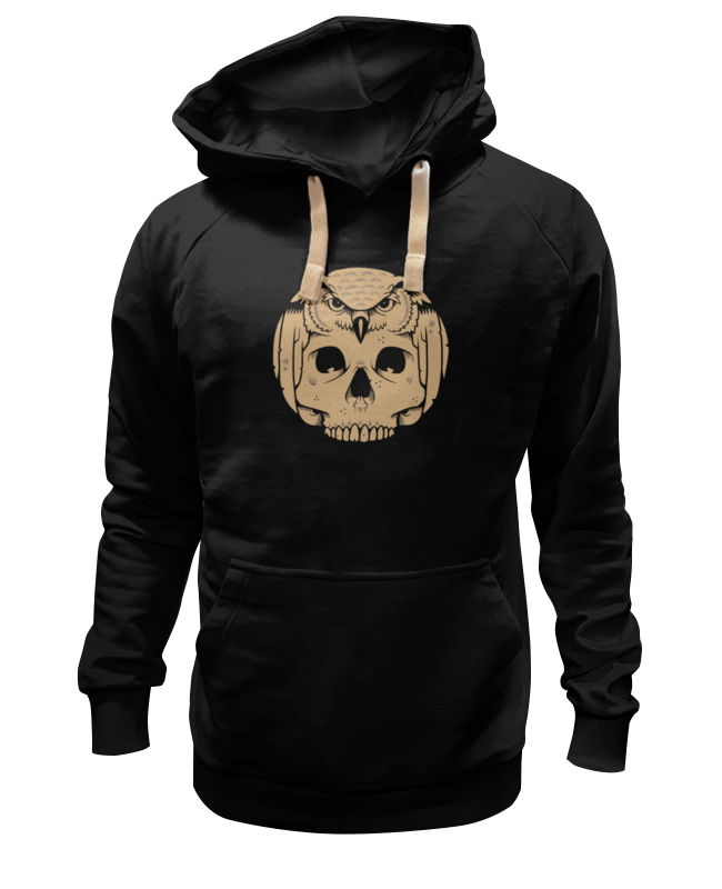 printio футболка с полной запечаткой для девочек owl scull сова с черепом Printio Толстовка Wearcraft Premium унисекс Owl scull / сова с черепом