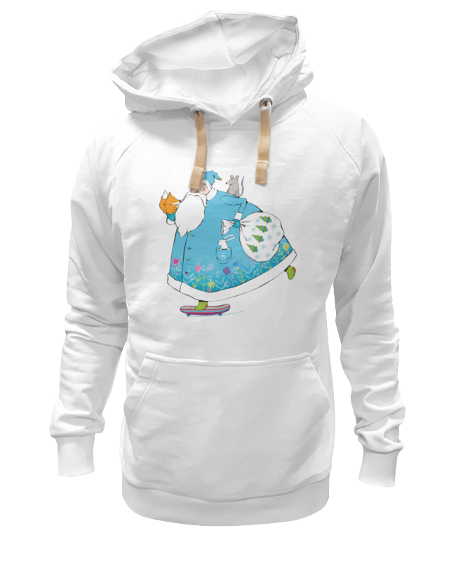 Printio Толстовка Wearcraft Premium унисекс Дед мороз на скейте printio футболка wearcraft premium дед мороз на скейте