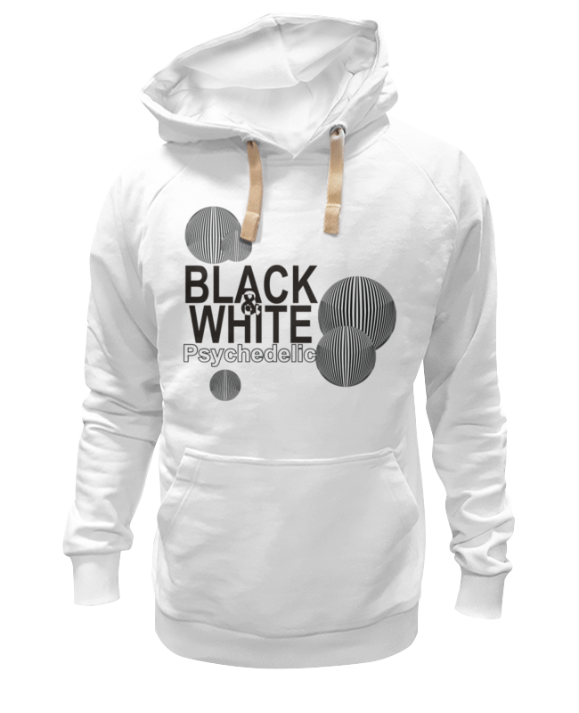 Printio Толстовка Wearcraft Premium унисекс Черно-белая психоделика. printio футболка wearcraft premium черно белая психоделика