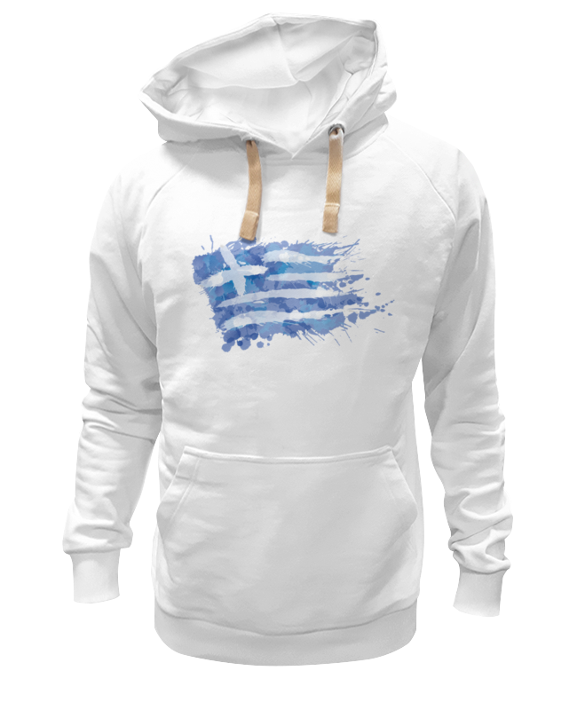 Printio Толстовка Wearcraft Premium унисекс Греческий флаг (сплэш) printio кружка греческий флаг сплэш