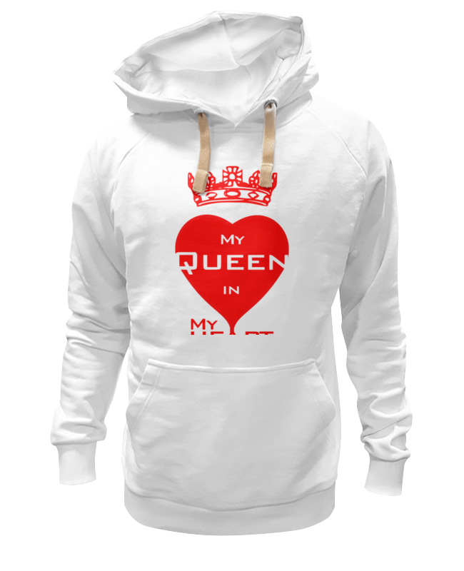 Printio Толстовка Wearcraft Premium унисекс My queen in my heart printio футболка wearcraft premium rugby in my heart