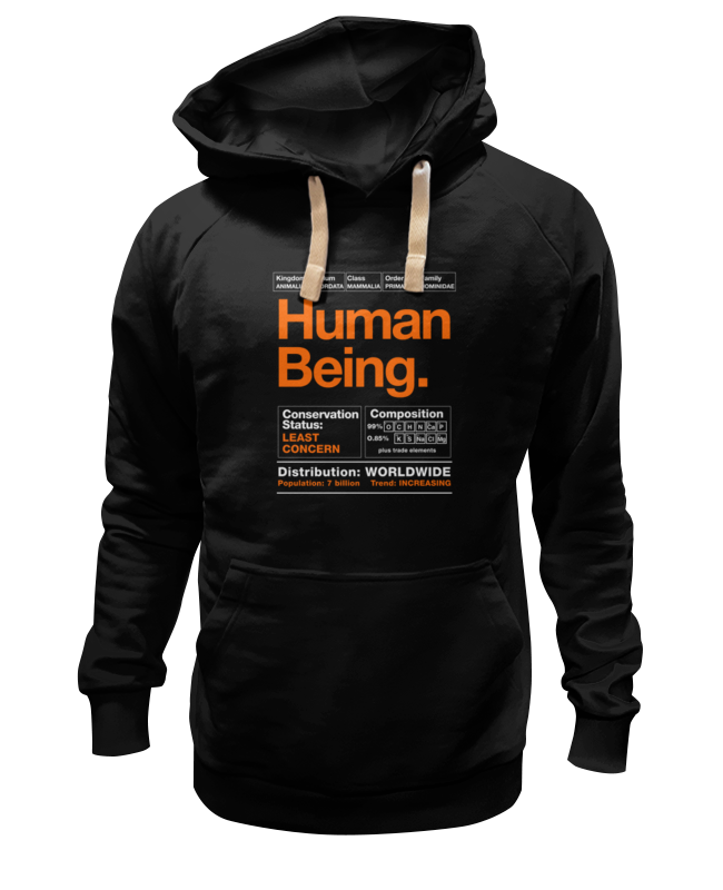 Printio Толстовка Wearcraft Premium унисекс Human being