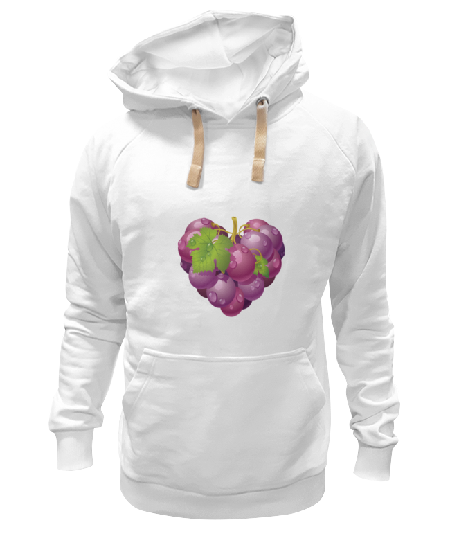 Printio Толстовка Wearcraft Premium унисекс Виноградная лоза. виноград.сердце. фрукт. умывальник виноградная лоза 90х80х97см