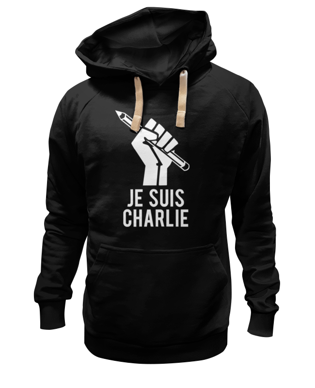 Printio Толстовка Wearcraft Premium унисекс Je suis charlie, я шарли