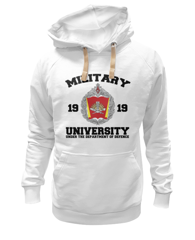 Printio Толстовка Wearcraft Premium унисекс 2016 военный университет мо рф (белая)