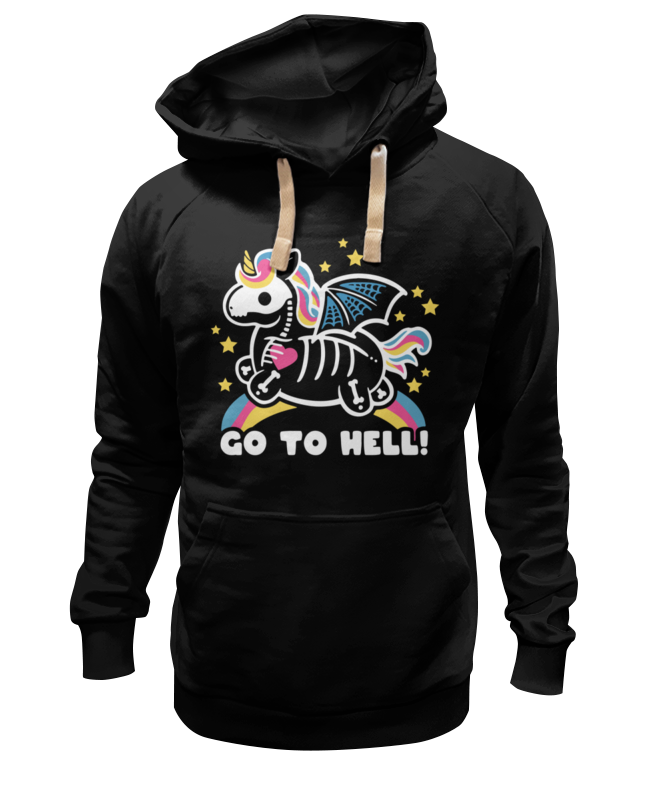 Printio Толстовка Wearcraft Premium унисекс Go to hell unicorn printio толстовка wearcraft premium унисекс go to hell unicorn