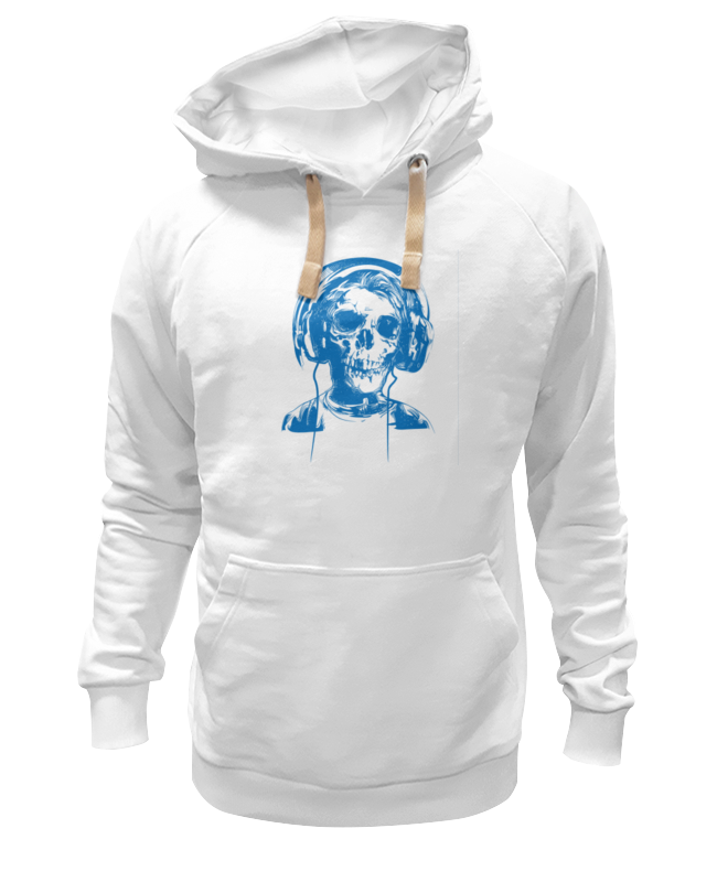 Printio Толстовка Wearcraft Premium унисекс I love music (череп в наушниках) printio футболка с полной запечаткой для девочек i love music череп в наушниках