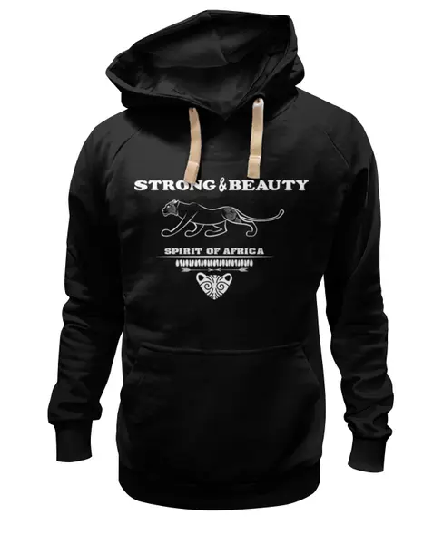 Заказать премиальную одежду в Москве. Толстовка Wearcraft Premium унисекс STRONG & BEAUTY от ELENA ZHARINOVA - готовые дизайны и нанесение принтов.