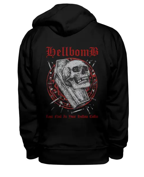 Заказать премиальную одежду в Москве. Толстовка Wearcraft Premium унисекс Hellbomb от Leichenwagen - готовые дизайны и нанесение принтов.