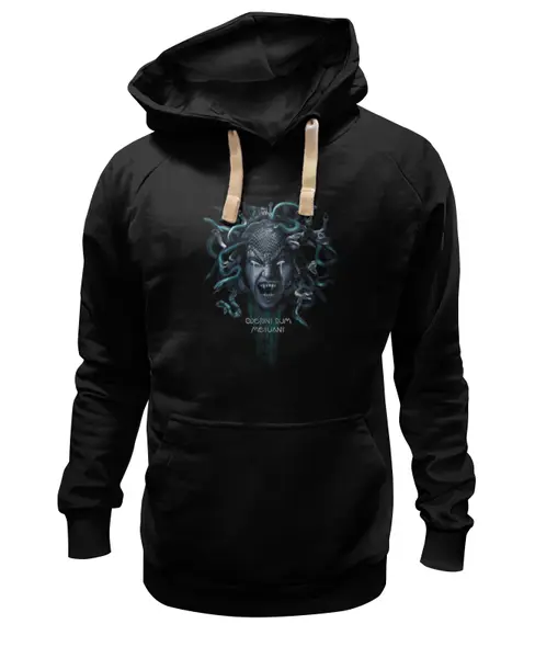 Заказать премиальную одежду в Москве. Толстовка Wearcraft Premium унисекс Медуза Горгона от Leichenwagen - готовые дизайны и нанесение принтов.