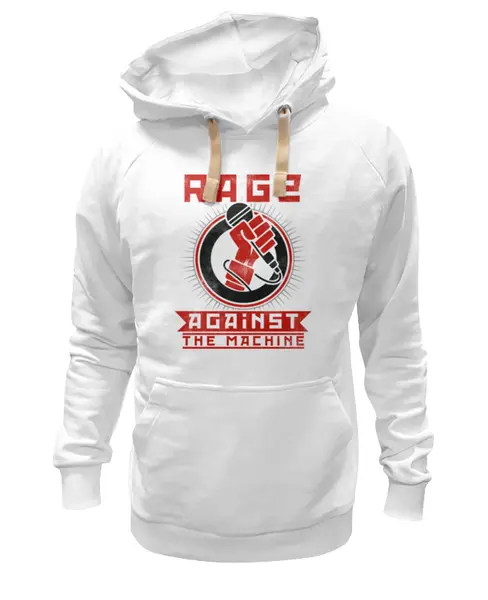 Заказать премиальную одежду в Москве. Толстовка Wearcraft Premium унисекс Rage Against the Machine от geekbox - готовые дизайны и нанесение принтов.