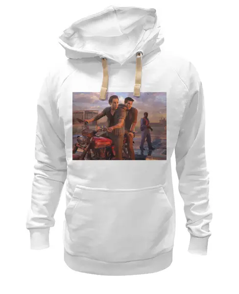 Заказать премиальную одежду в Москве. Толстовка Wearcraft Premium унисекс Uncharted от GeekFox  - готовые дизайны и нанесение принтов.