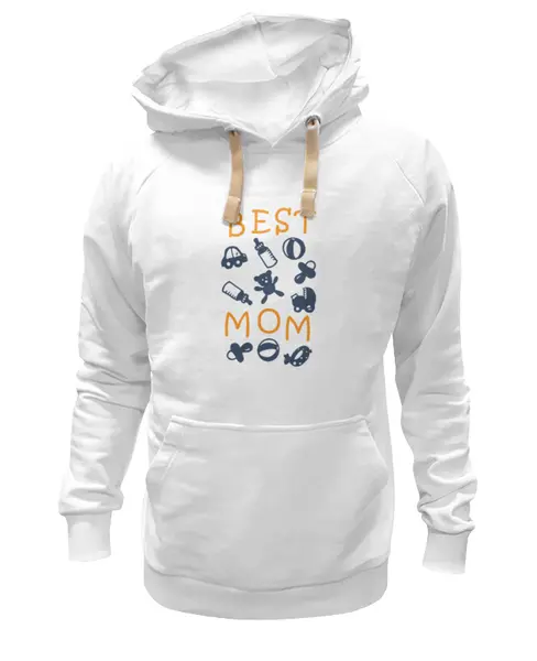 Заказать премиальную одежду в Москве. Толстовка Wearcraft Premium унисекс Best Mom от litium - готовые дизайны и нанесение принтов.