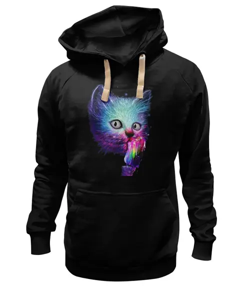 Заказать премиальную одежду в Москве. Толстовка Wearcraft Premium унисекс Swag cat от Sergio Happy - готовые дизайны и нанесение принтов.