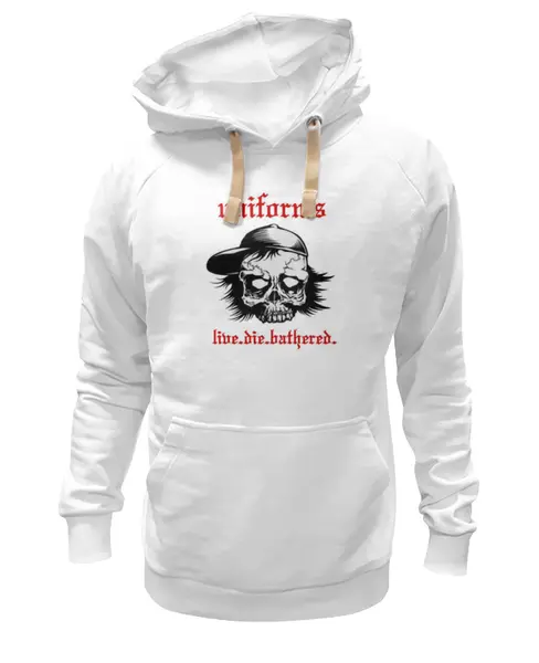 Заказать премиальную одежду в Москве. Толстовка Wearcraft Premium унисекс Skull Art от Leichenwagen - готовые дизайны и нанесение принтов.
