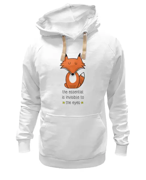 Заказать премиальную одежду в Москве. Толстовка Wearcraft Premium унисекс Лисичка от trugift - готовые дизайны и нанесение принтов.