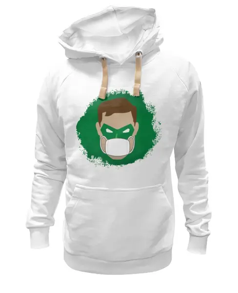 Заказать толстовку в Москве. Толстовка Wearcraft Premium унисекс Зеленый фонарь (Коллекция: Герои носят маски) от GeekFox  - готовые дизайны и нанесение принтов.