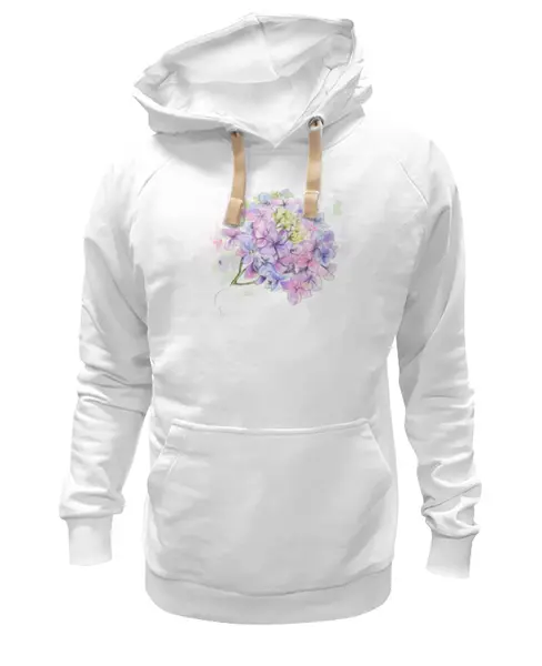 Заказать премиальную одежду в Москве. Толстовка Wearcraft Premium унисекс Гортензия от Марина Лысенко - готовые дизайны и нанесение принтов.