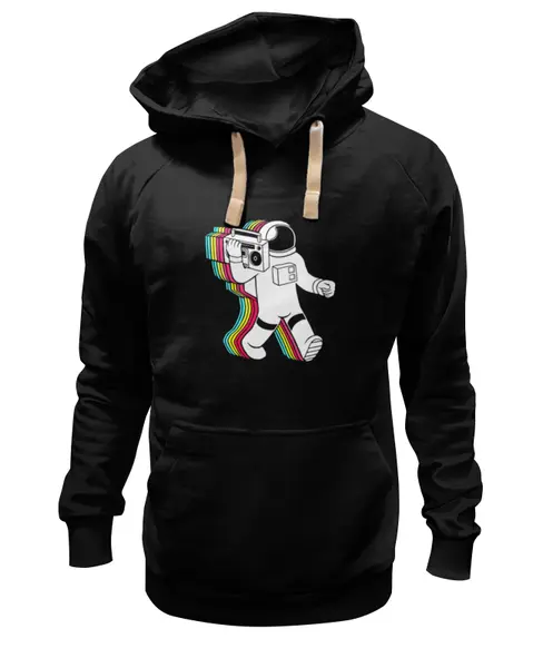 Заказать премиальную одежду в Москве. Толстовка Wearcraft Premium унисекс Музыкальный астронафт от Lusi - готовые дизайны и нанесение принтов.