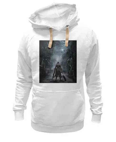 Заказать премиальную одежду в Москве. Толстовка Wearcraft Premium унисекс Bloodborne от GeekFox  - готовые дизайны и нанесение принтов.