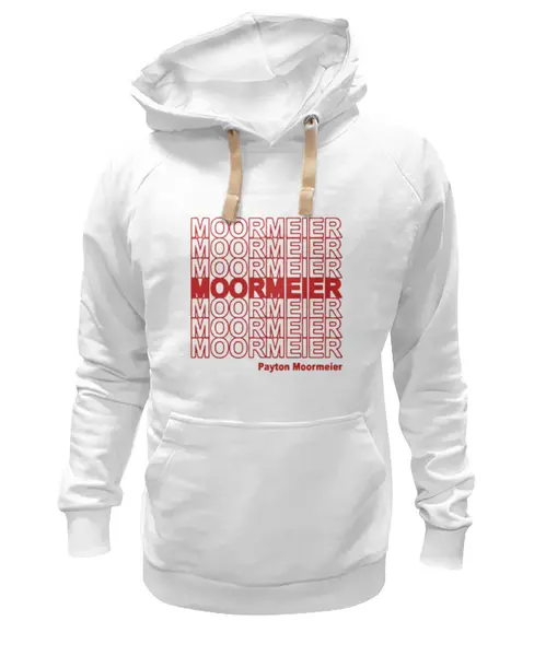 Заказать премиальную одежду в Москве. Толстовка Wearcraft Premium унисекс Пейтон Мурмайер - популярный блогер от Михаил Илюхин - готовые дизайны и нанесение принтов.