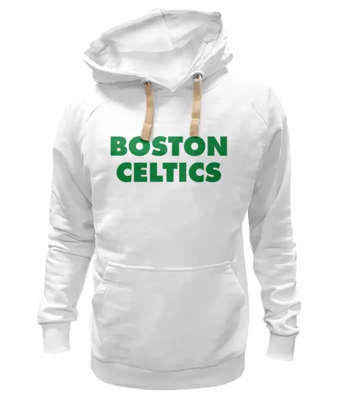 Заказать толстовку в Москве. Толстовка Wearcraft Premium унисекс Boston Celtics белая от oldmasta@gmail.com - готовые дизайны и нанесение принтов.