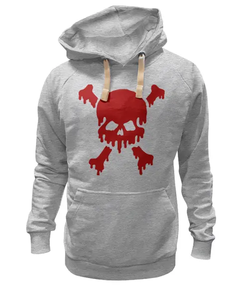 Заказать премиальную одежду в Москве. Толстовка Wearcraft Premium унисекс Blood Skull от Leichenwagen - готовые дизайны и нанесение принтов.