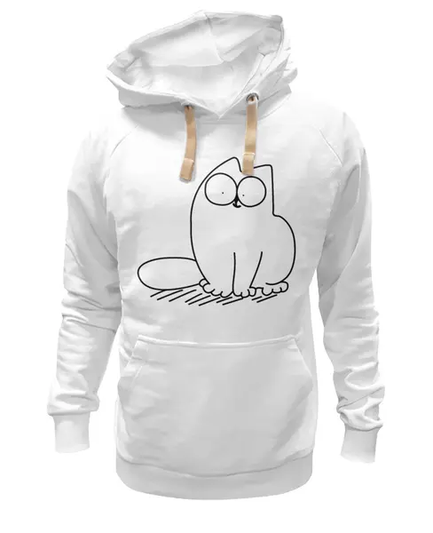 Заказать премиальную одежду в Москве. Толстовка Wearcraft Premium унисекс Simon's Cat #1 от shinko - готовые дизайны и нанесение принтов.