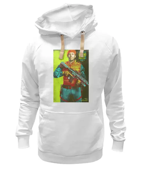 Заказать премиальную одежду в Москве. Толстовка Wearcraft Premium унисекс Expendables III Statham colors от KinoArt - готовые дизайны и нанесение принтов.
