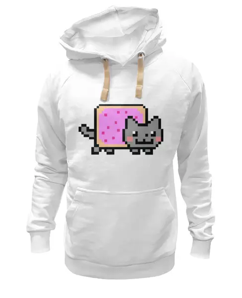 Заказать премиальную одежду в Москве. Толстовка Wearcraft Premium унисекс Nyan cat от yes.you.can. - готовые дизайны и нанесение принтов.