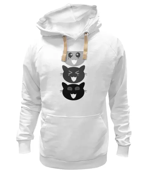Заказать премиальную одежду в Москве. Толстовка Wearcraft Premium унисекс Минималистичные коты от rosenhip - готовые дизайны и нанесение принтов.