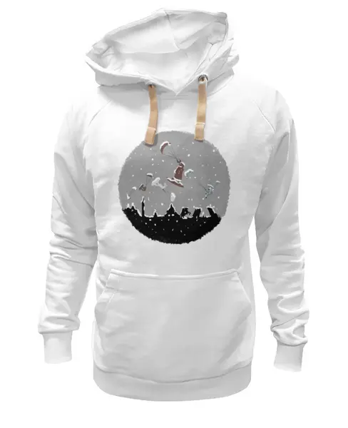 Заказать премиальную одежду в Москве. Толстовка Wearcraft Premium унисекс Кайт-маньяки. Новый год. Шар.  от Natalia Golyshkina - готовые дизайны и нанесение принтов.