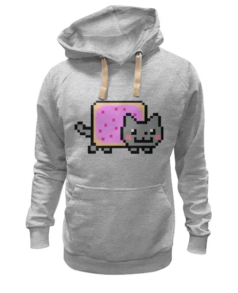Заказать премиальную одежду в Москве. Толстовка Wearcraft Premium унисекс Nyan cat от yes.you.can. - готовые дизайны и нанесение принтов.