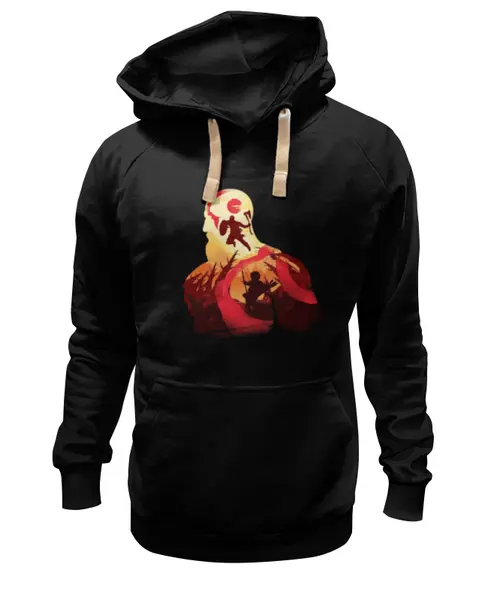 Заказать премиальную одежду в Москве. Толстовка Wearcraft Premium унисекс God of war от GeekFox  - готовые дизайны и нанесение принтов.