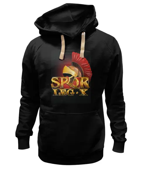 Заказать премиальную одежду в Москве. Толстовка Wearcraft Premium унисекс SPQR и шлем легионера. от Zorgo-Art  - готовые дизайны и нанесение принтов.