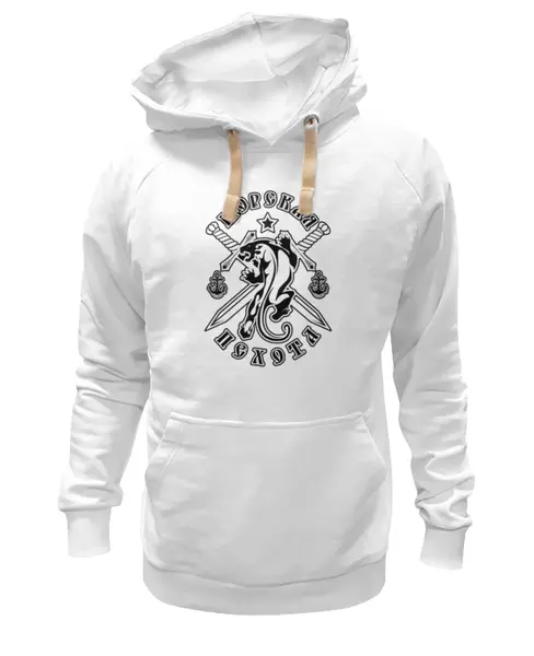 Заказать премиальную одежду в Москве. Толстовка Wearcraft Premium унисекс Морская пехота от Алексс Неро - готовые дизайны и нанесение принтов.