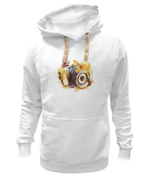 Заказать премиальную одежду в Москве. Толстовка Wearcraft Premium унисекс Абстрактный принт (фотоаппарат)  от diana-ls@mail.ru - готовые дизайны и нанесение принтов.