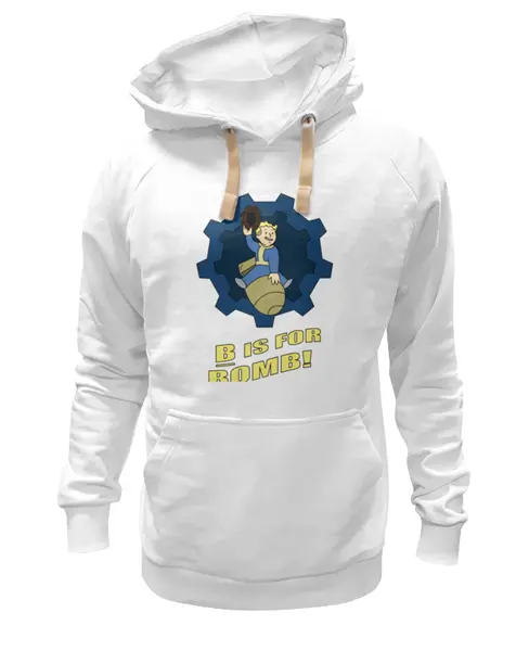 Заказать премиальную одежду в Москве. Толстовка Wearcraft Premium унисекс Vault Boy от printik - готовые дизайны и нанесение принтов.