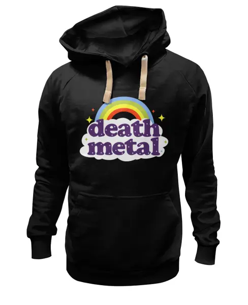 Заказать толстовку в Москве. Толстовка Wearcraft Premium унисекс  Rainbow death metal от cherdantcev - готовые дизайны и нанесение принтов.